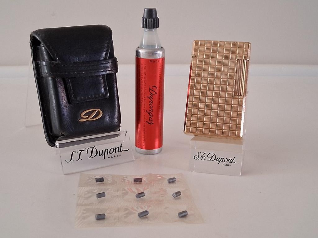 Dupont Aansteker L1Model 20U 18K verguld Goud Kleur., Ophalen of Verzenden, Gebruikt, Aansteker