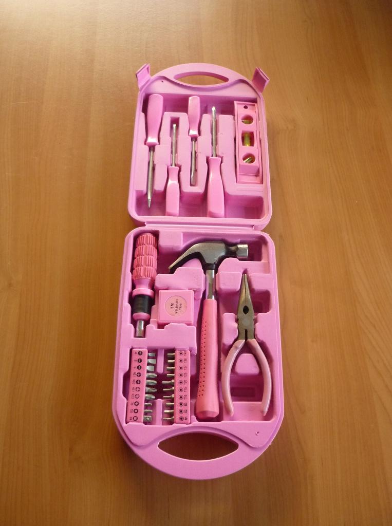 Roze gereedschapskoffer doos Werkzeugkoffer Tussi on Tour, Ophalen of Verzenden