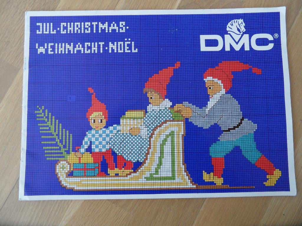 DMC Jul  Kerst boekje zie foto's, Ophalen of Verzenden, Nieuw, Handborduren, Patroon