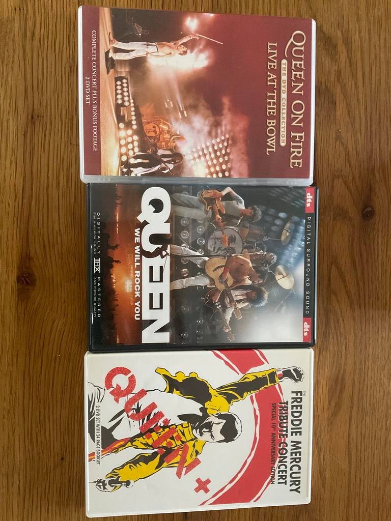 Queen DVD Collectie: Live Concerten & Tribute, Gebruikt, Alle leeftijden, Boxset, Muziek en Concerten