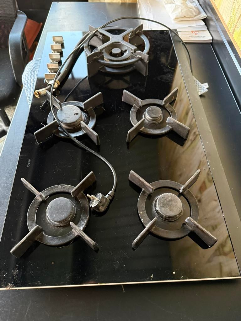 Gaskookplaat Atag - 52 bij 90 cm, Witgoed en Apparatuur, Kookplaten, Ophalen, Gebruikt, Inbouw, Gas