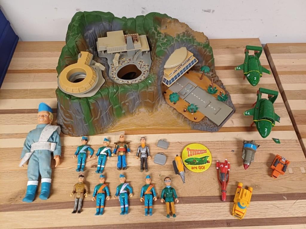 Thunderbirds eiland & figuurtjes, Verzamelen, Ophalen of Verzenden, Gebruikt