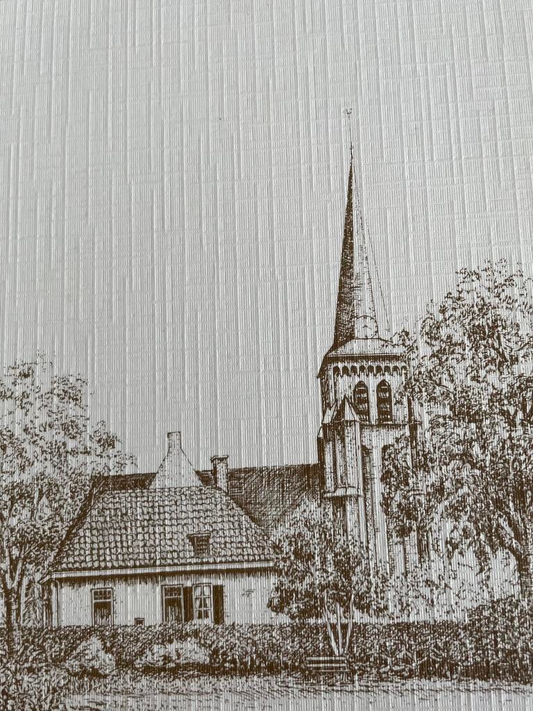 Pentekening Oude toren met Koetshuis Helvoirt, Ophalen of Verzenden