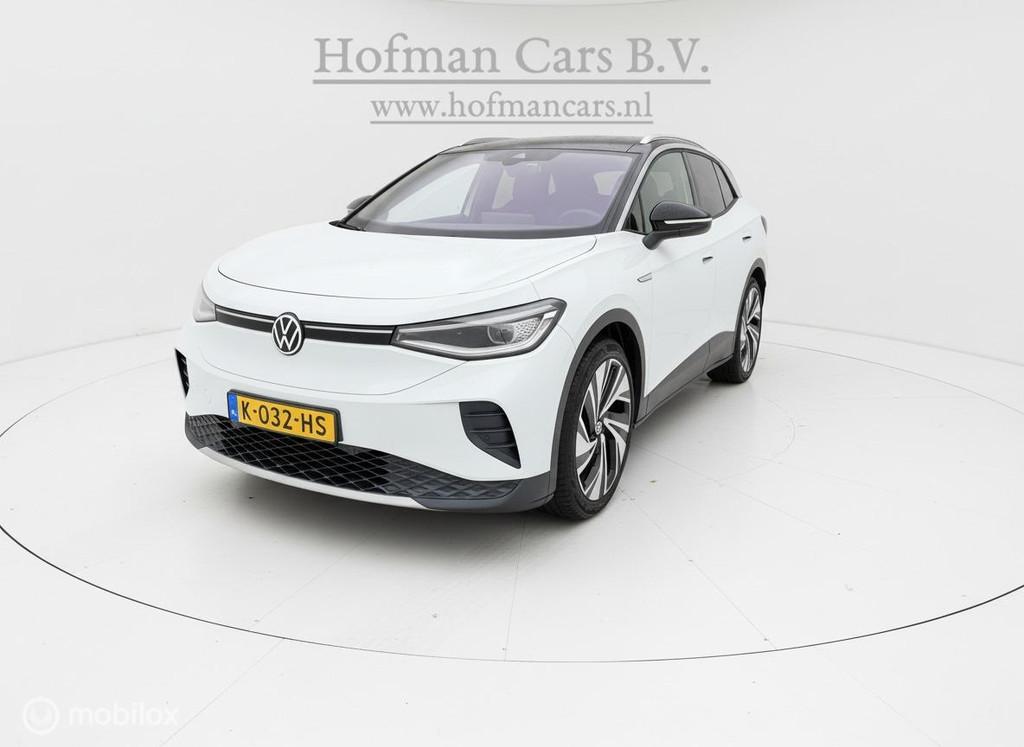 Volkswagen ID.4 Max 77 kWh Warmtepomp Trekhaak Incl BTW SOh, Automaat, Achterwielaandrijving, Gebruikt, Wit