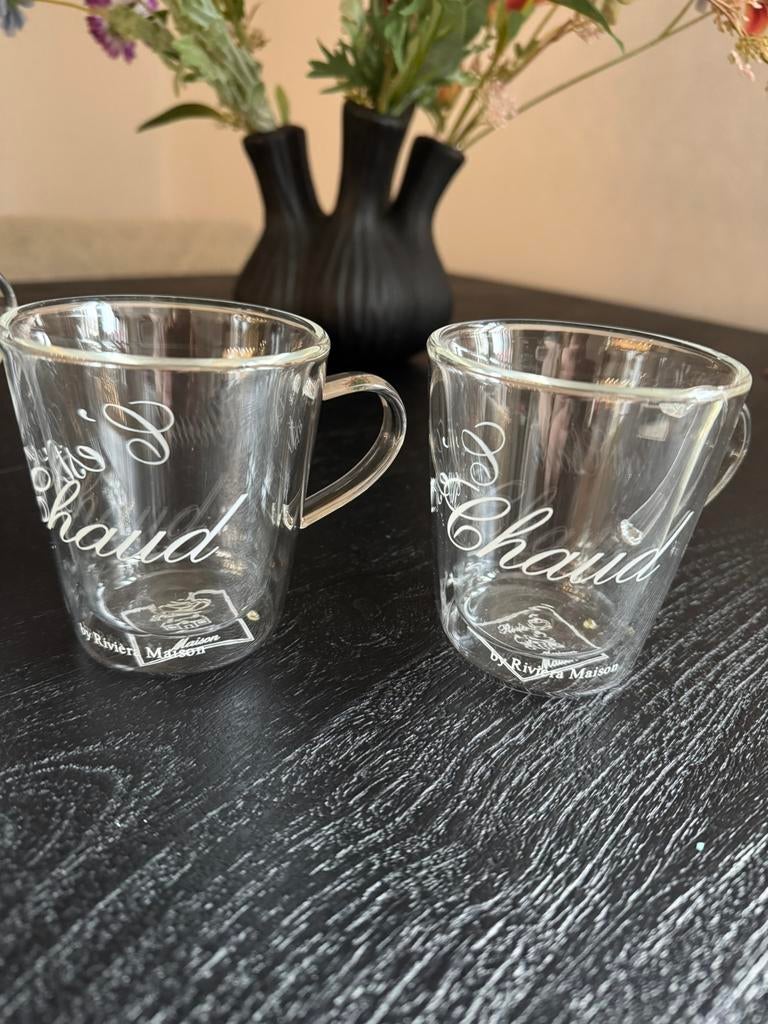 Riviera maison glazen klein, Verzamelen, Glas en Borrelglaasjes, Ophalen, Zo goed als nieuw, Overige typen