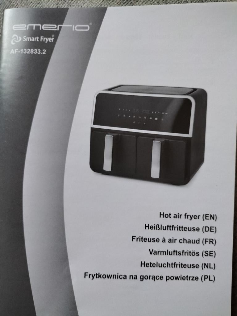Emerio Smart Fryer AF-132833.2, Ophalen of Verzenden, Nieuw, Airfryer