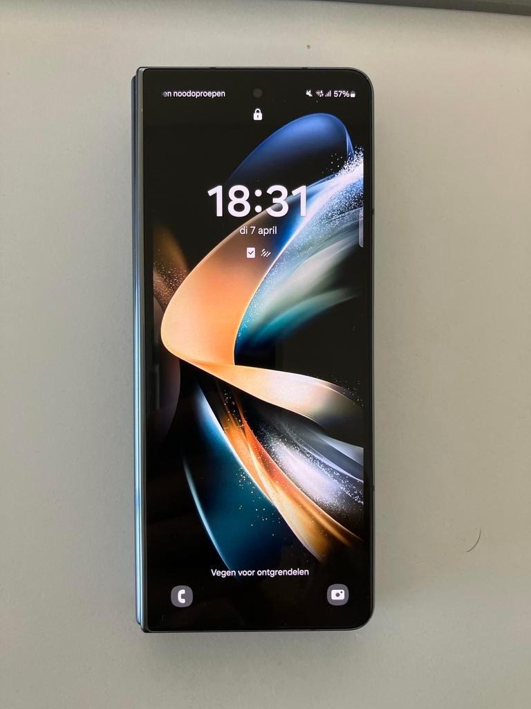 Samsung Galaxy Fold 4 512 GB DEFECT BINNENSCHERM, Telecommunicatie, Mobiele telefoons | Samsung, Ophalen, Zwart, Touchscreen, 512 GB