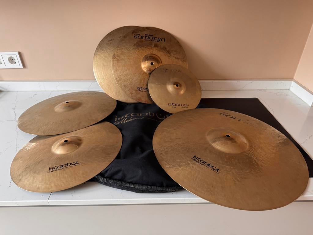 Istanbul Samatya Bekkens Set (met splash en tweede crash), Muziek en Instrumenten, Ophalen, Gebruikt, Overige merken