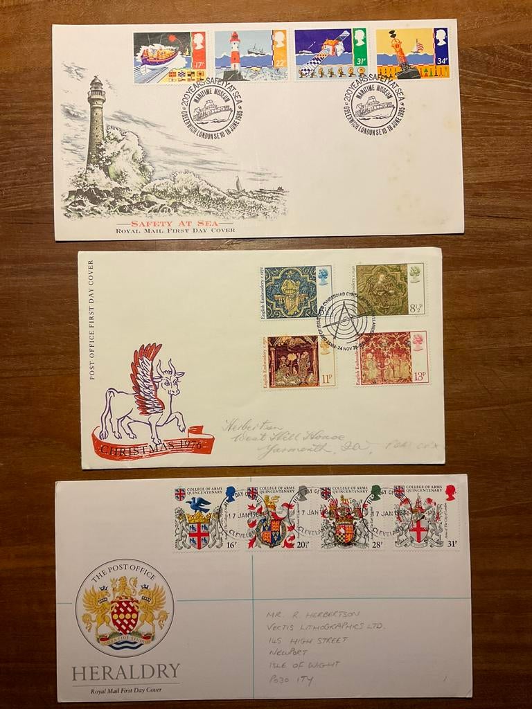 Mooi mapje FDC Engeland jaren 60-80, Ophalen of Verzenden, Europa