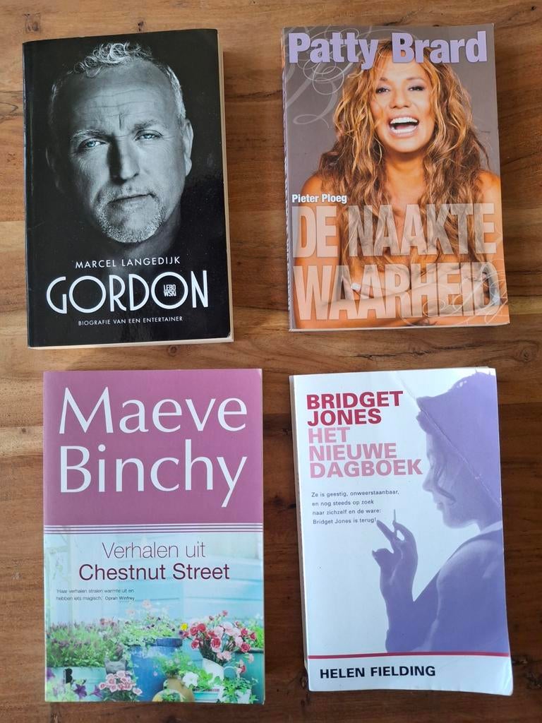 Set Boeken: Gordon, Patty Brard, Bridget Jones e.d., Boeken, Ophalen of Verzenden, Gelezen, Marcel Langendijk, Pieter Ploeg, Maeve Binchy, Helen Fielding