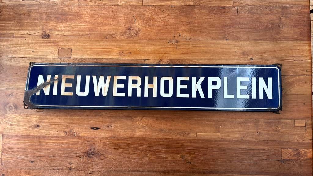 Nieuwerhoekplein Straatnaambord, Antiek en Kunst, Ophalen