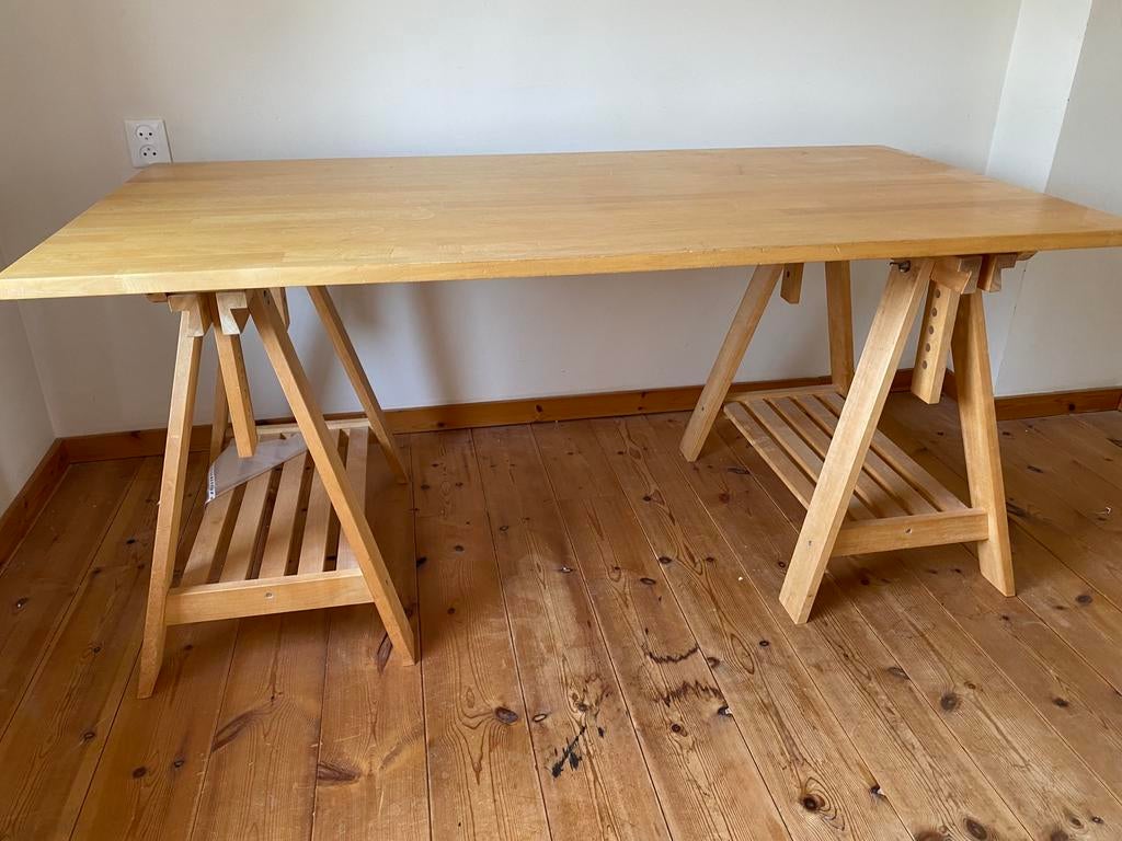 Bureau op schagen 160 x 80, Huis en Inrichting, Bureaus, Ophalen, Gebruikt