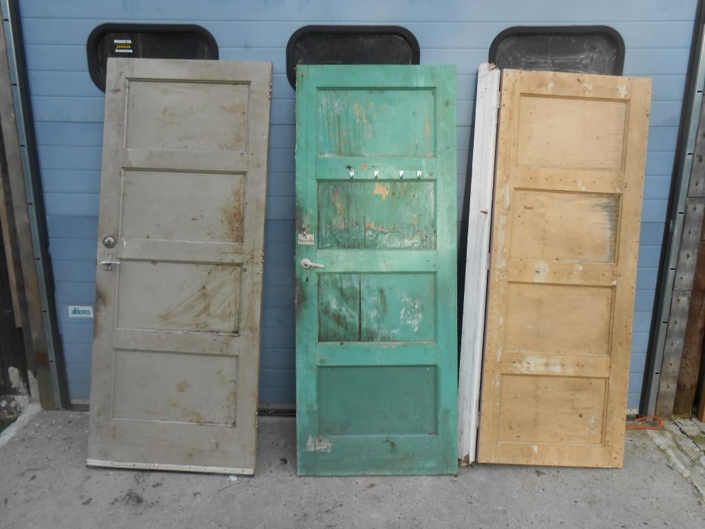 paneeldeuren, Doe-het-zelf en Verbouw, Deuren en Horren, Ophalen, Gebruikt, 80 tot 100 cm, Binnendeur