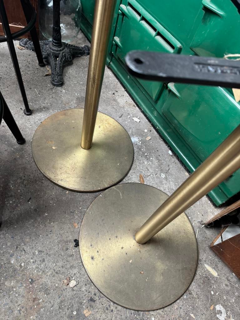 4 x Vintage messing Pedrali tafelpoten, Ophalen, Zo goed als nieuw