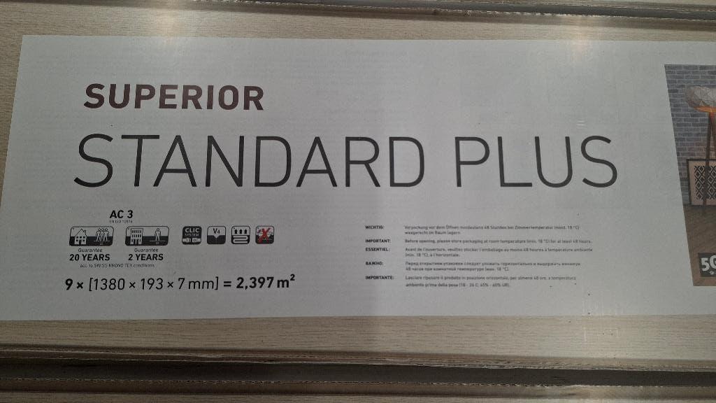 Click laminaat vloer 25m2 Swiss Krono Superior Standard Plus, Ophalen, ., ., Nieuw