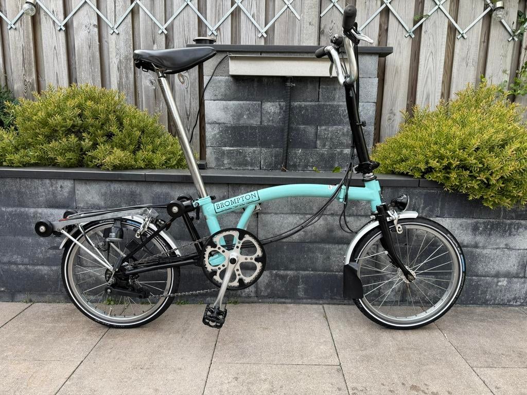 Zeer nette Brompton vouwfiets met 6 versnellingen, Brompton, 16 tot 18 inch, Versnellingen, Ophalen of Verzenden