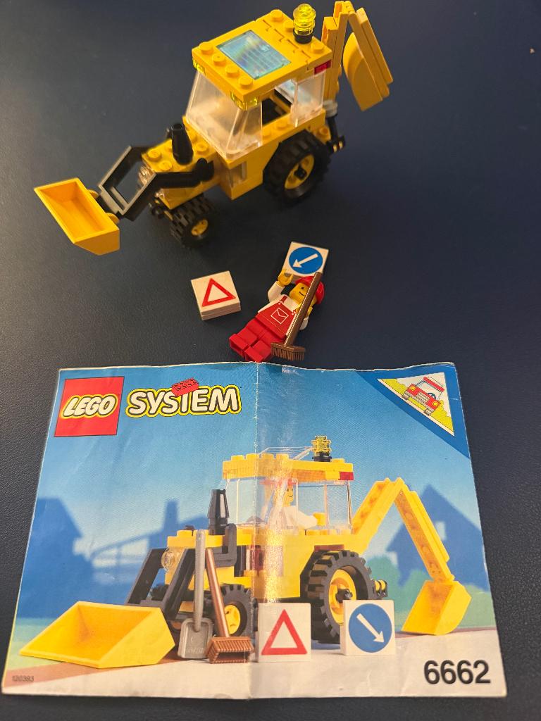 Lego 6662 Backhoe, Kinderen en Baby's, Speelgoed | Duplo en Lego, Ophalen of Verzenden, Gebruikt, Complete set, Lego