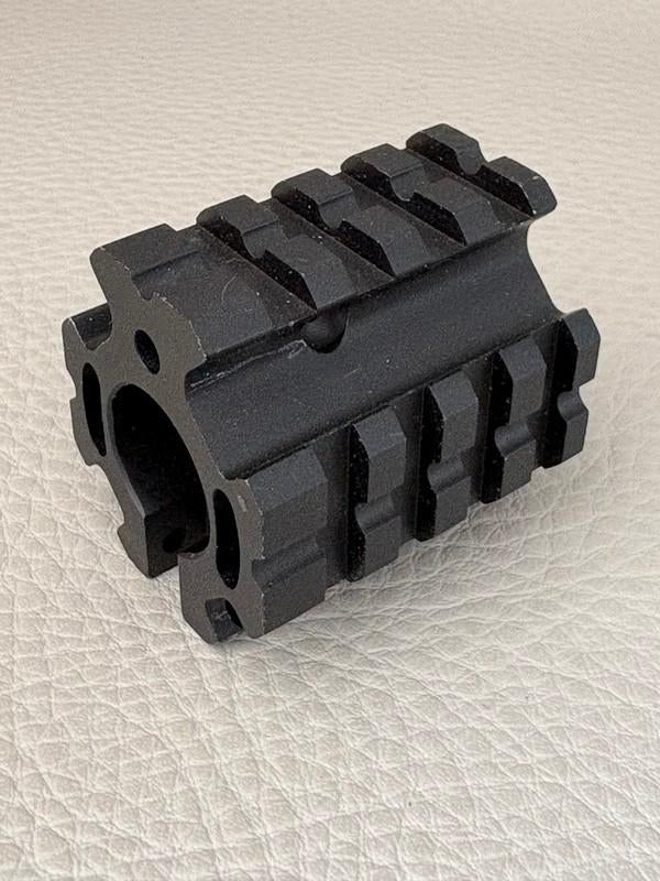 AR15 Low-Pro Quad-rail Gas Block geweer schietsport, Ophalen of Verzenden, Zo goed als nieuw