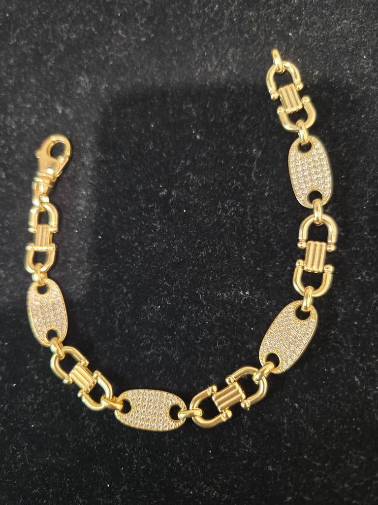 14 k gouden platen armband 26,4 gram, Ophalen of Verzenden, Nieuw, Goud, Goud