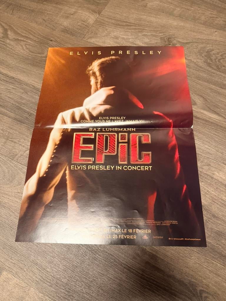 Epic poster elvis, Verzamelen, Posters, Ophalen of Verzenden, Zo goed als nieuw, A1 t/m A3, Film en Tv