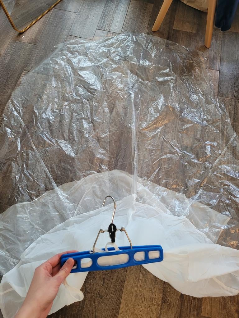 Bruidsjurk onderjurk / protector, Ophalen of Verzenden, Zo goed als nieuw, Wit, Accessoires