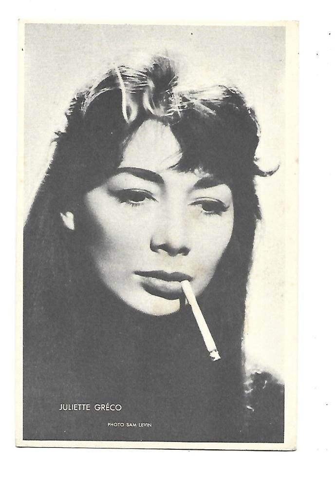 Juliette Greco, Verzenden, 1960 tot 1980, Ongelopen, Sterren en Beroemdheden