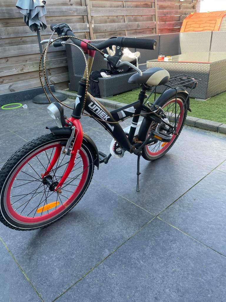 Jongensfiets Uniek 20 inch - Zwartel, Ophalen of Verzenden, Gebruikt, 20 inch, Handrem