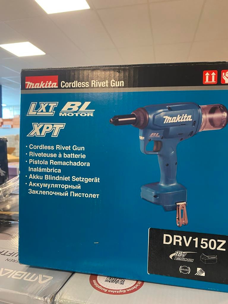 Makita DRV150Z Accu Blindklinknageltang, Ophalen, -, -, Nieuw