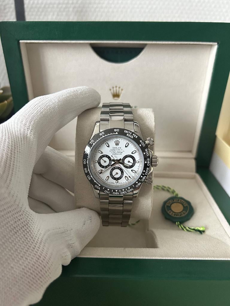 Rolex Daytona Panda 40MM automatisch, Staal, Polshorloge, Nieuw, Ophalen of Verzenden
