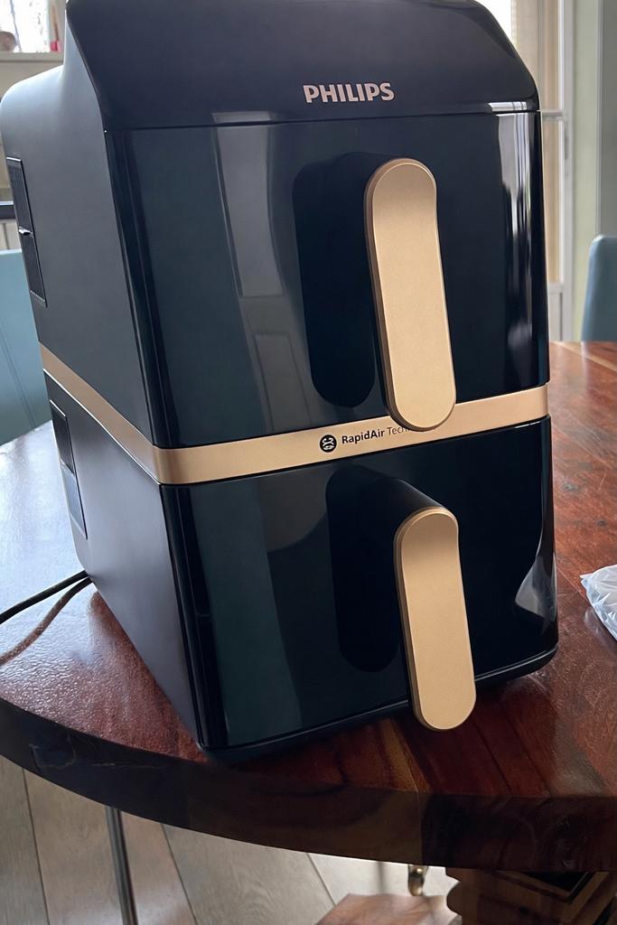Philips airfryer Dual Stack 4000 serie z.g.a.n., Ophalen, Zo goed als nieuw, Airfryer, 1500 gram of meer