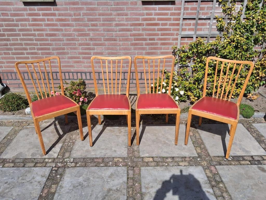 4 mooie retro vintage stoelen, Huis en Inrichting, Ophalen, Gebruikt, Vier, Retro, Vintage