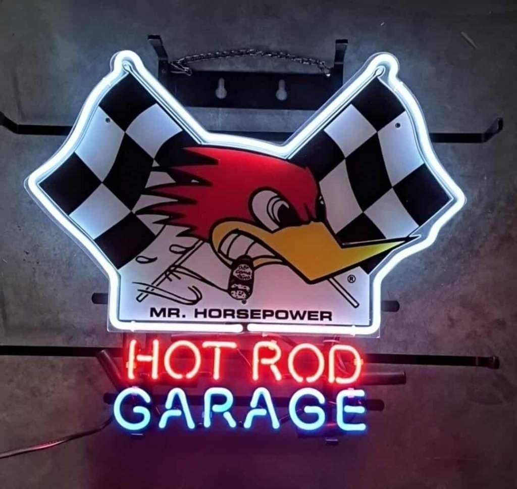 Clay Smith Hot rod garage en veel andere USA decoratie neons, Lichtbak of (neon) lamp, Ophalen of Verzenden, Zo goed als nieuw