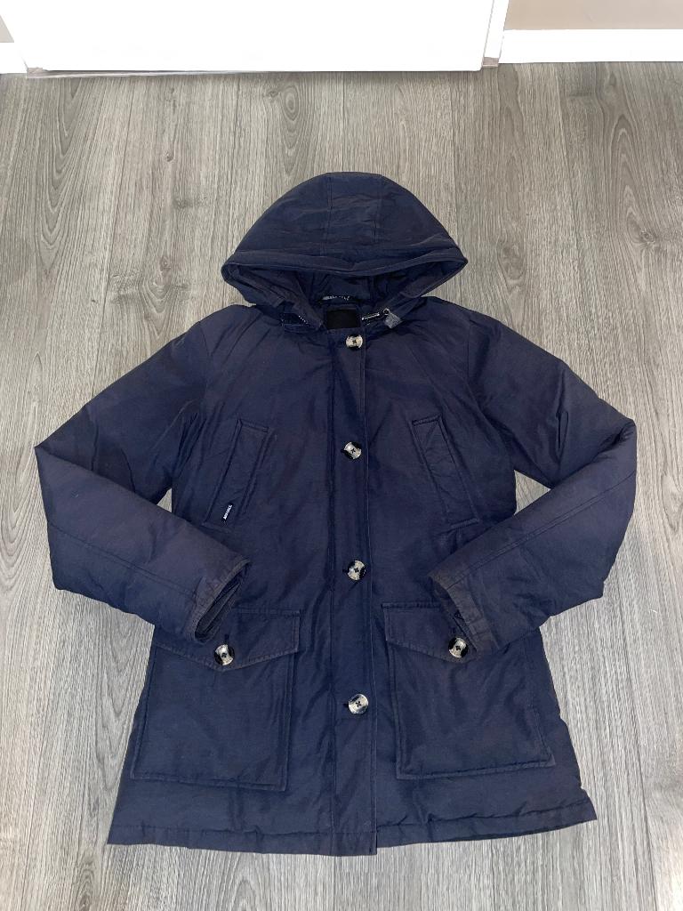 Airforce dames donker blauwe parka winter jas met bont mt xl, Airforce, Blauw, Maat 46/48 (XL) of groter, Ophalen of Verzenden