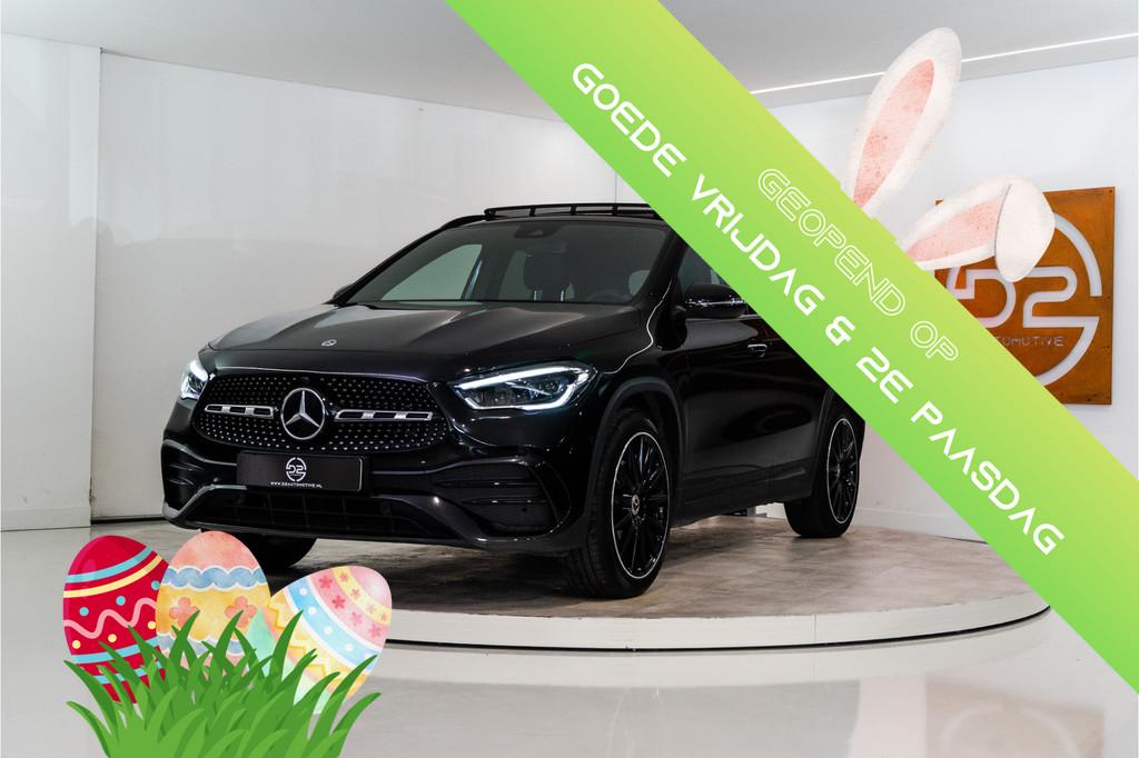 Mercedes-Benz GLA 250 e AMG 218PK | Pano | Sfeer | Carbon |, 12 maanden, 77 km/l, 4 cilinders, Zwart
