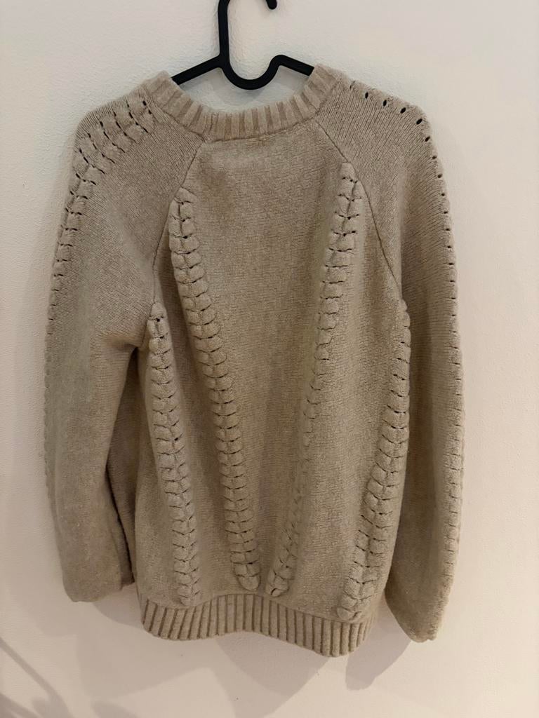 Yaya trui met patroon, Ophalen of Verzenden, Gedragen, Maat 38/40 (M), Beige