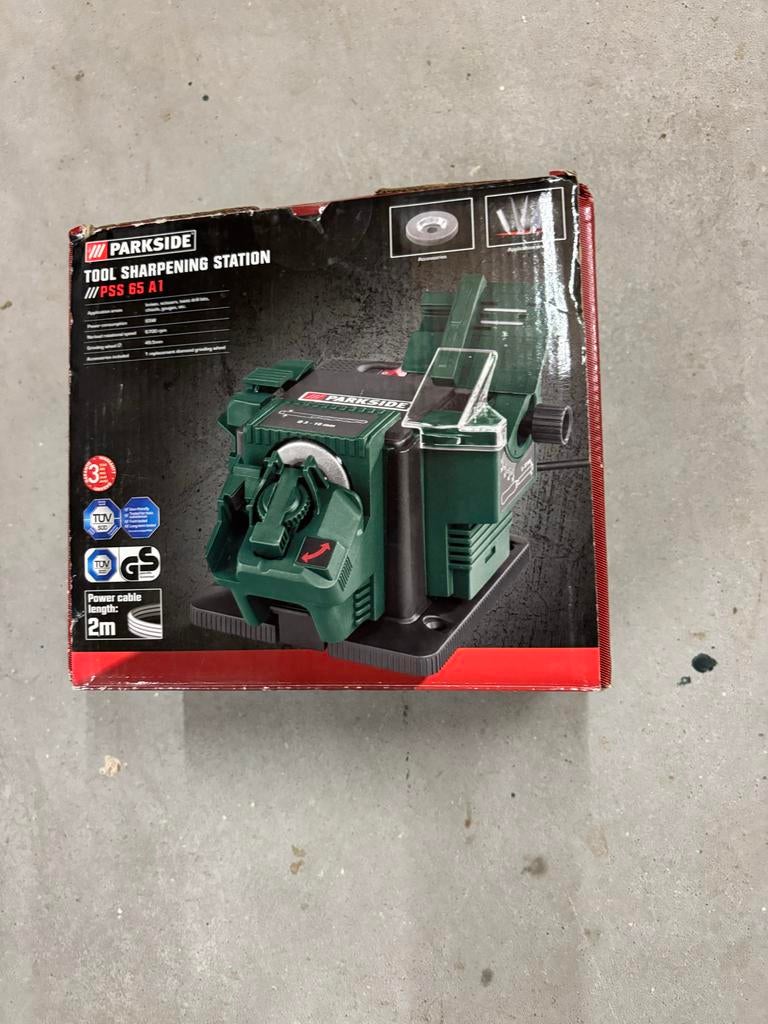 Parkside PSS 65 A1 Gereedschapsslijpstation, Ophalen of Verzenden, Nieuw, Minder dan 700 watt, Werkbankslijpmachine