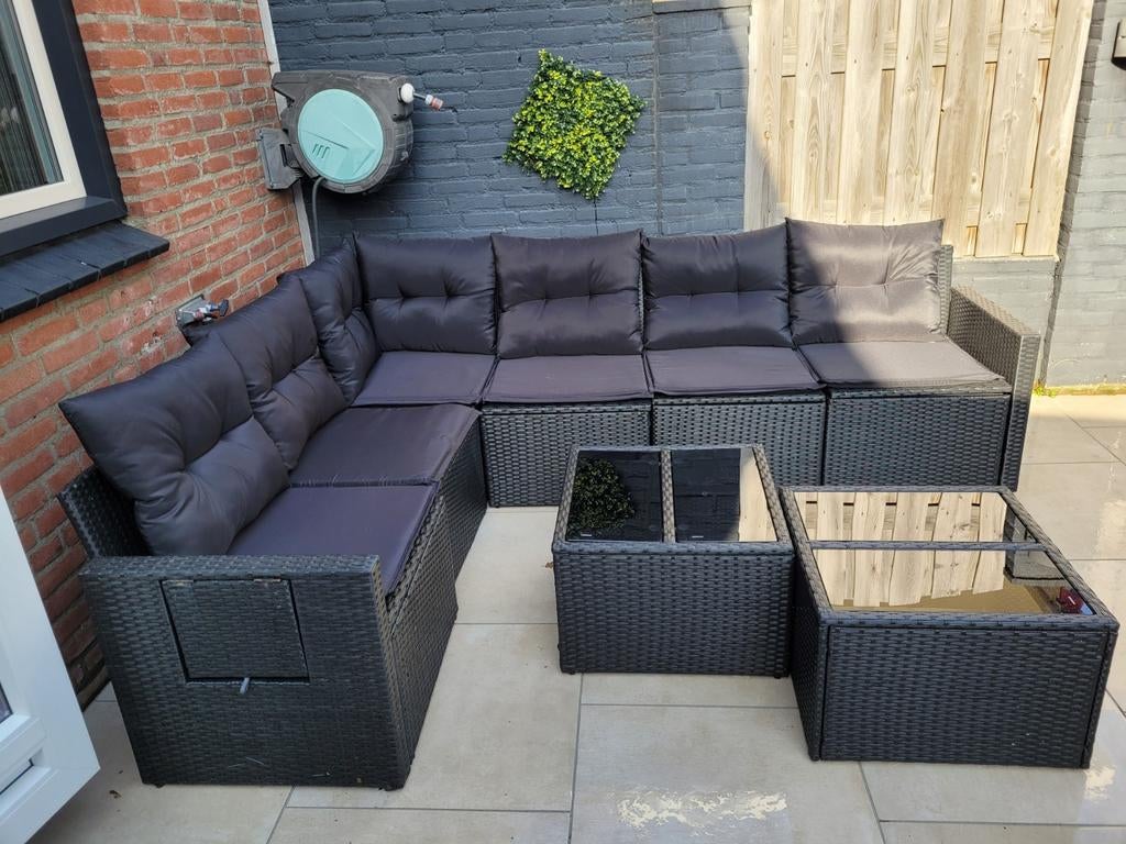 Tuinset, Tuin en Terras, Tuinsets en Loungesets, Ophalen, Zo goed als nieuw, Kunststof, 7 zitplaatsen