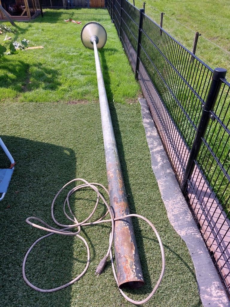 Lantaarnpaal met gaatje in de kap, Ophalen, Gebruikt