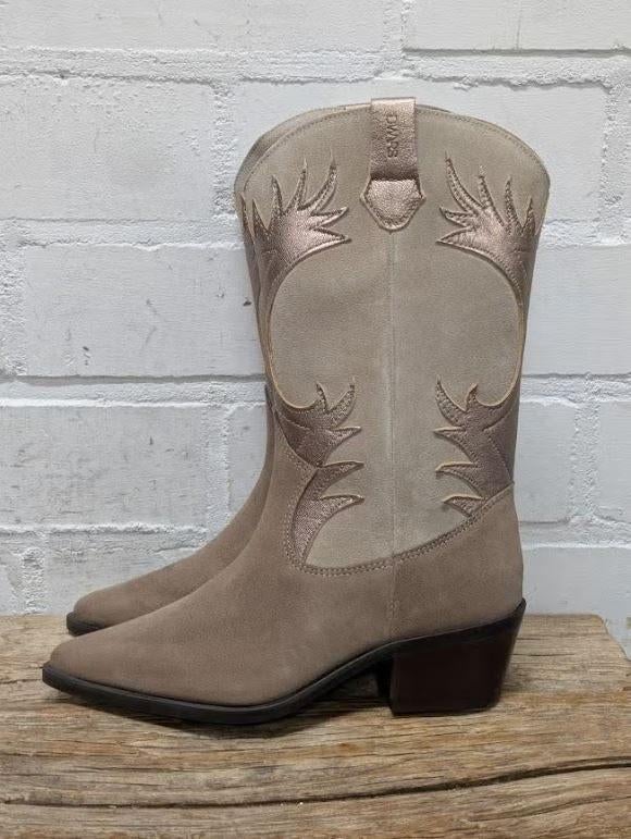 DWARS - Leren western boots maat 39 - Nieuw €179,95 - DWRS, DWRS, Hoge laarzen, Beige, Nieuw