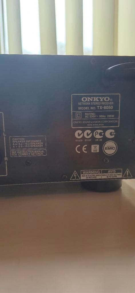 Onkyo TX-8050 stereoversterker defect relai !!, Ophalen, 120 watt of meer, Onkyo