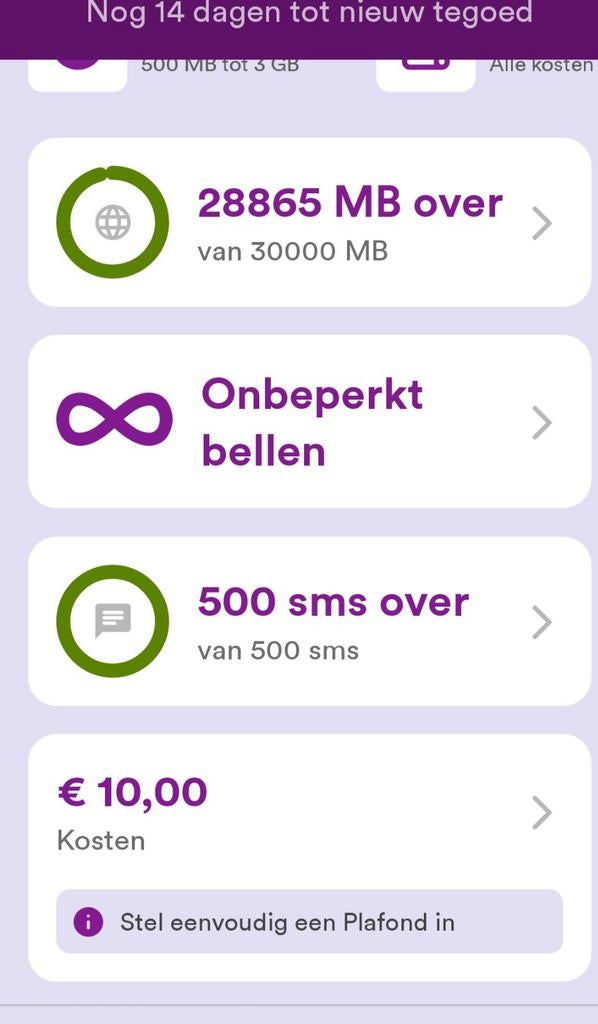 Ter overname:Mobiel abonnement Simpel, Ophalen, Overige modellen, Geen camera, Zwart