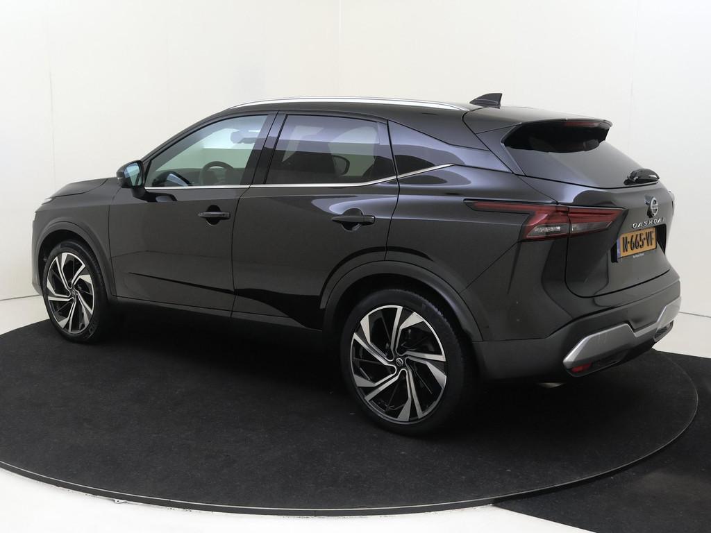 Nissan Qashqai 1.3 MHEV Xtronic Tekna Plus AUTOMAAT | NAVIGA, Euro 6, Zwart, Qashqai, Adaptive Cruise Control