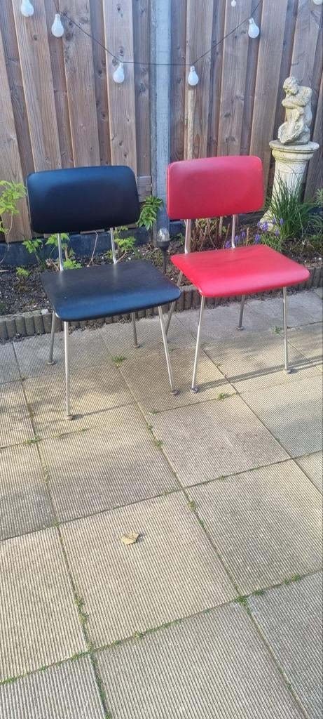 GISPEN D8 stoelen type 1231 mogelijk jaren 50, Ophalen, Gebruikt, Twee