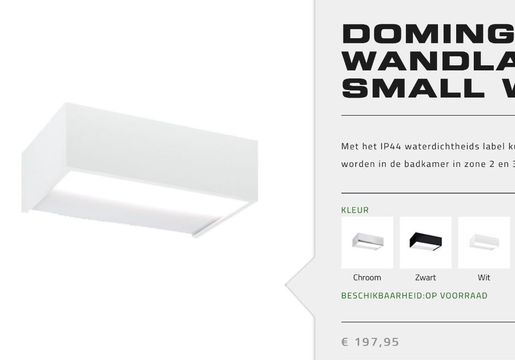 design wandlamp LED wit twv € 190,00 Maretti Eric Kuster, Huis en Inrichting, Lampen | Wandlampen, Ophalen of Verzenden, Nieuw