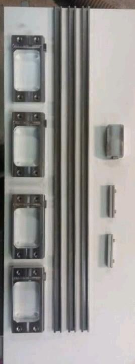 scharniermal. freesmal.89x89 mm.rvs.aluminium, Ophalen of Verzenden, Nieuw, Elektrisch