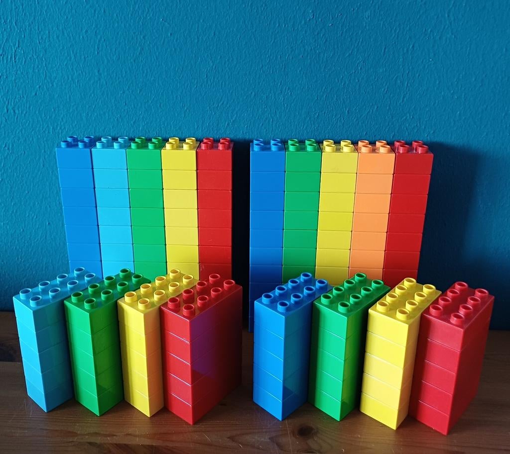 Duplo lego Blokken bouwstenen 140 stuks, Ophalen of Verzenden, Zo goed als nieuw, Duplo