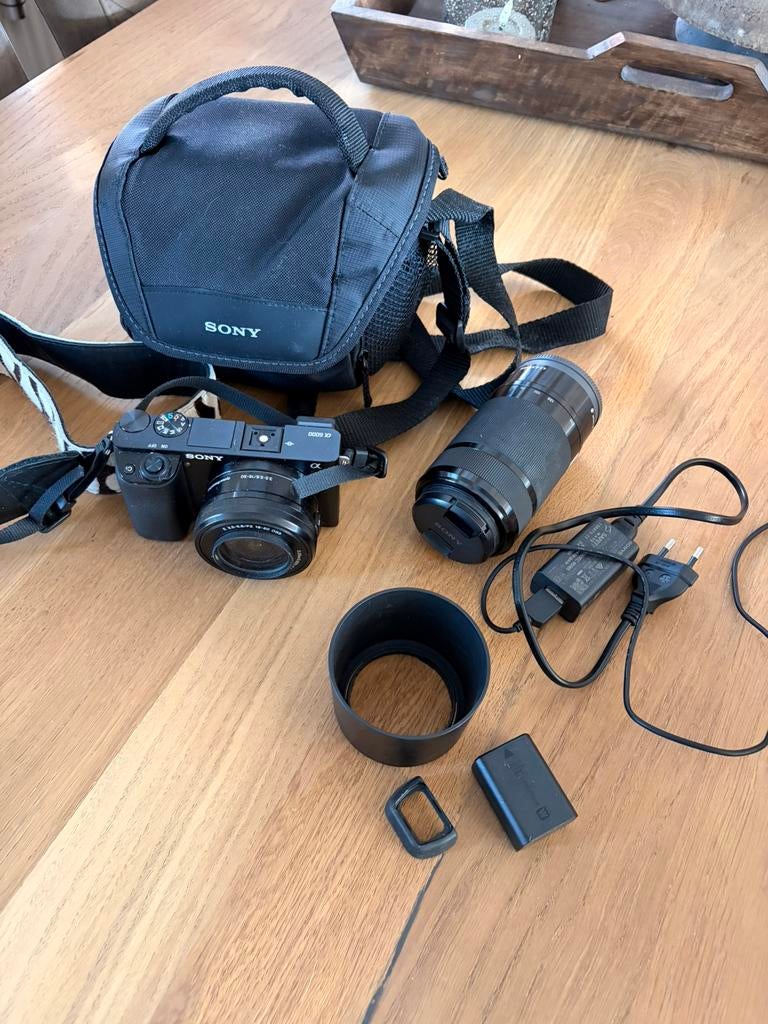 Sony A6000 + 2 lenzen (16-50 & 55-210) | Complete set, Ophalen, Gebruikt, Sony