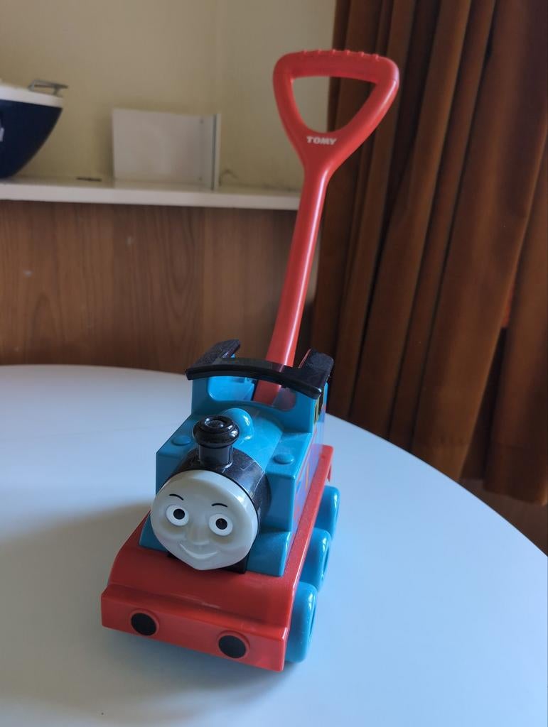 Thomas de Trein loopwagen met duwstok, Ophalen of Verzenden, Gebruikt