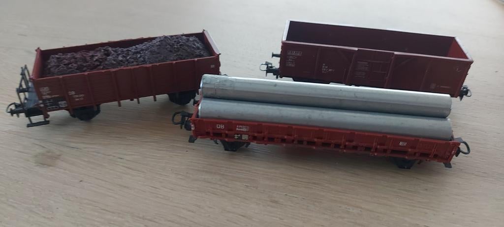 3 Märklin DB open goederenwagens artnr 4430, 4606 en 4694, Wisselstroom, Wagon, Ophalen of Verzenden, Zo goed als nieuw