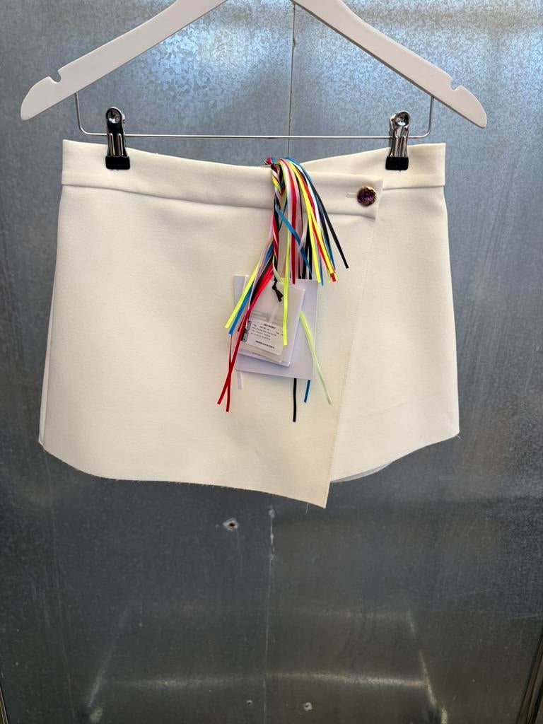 Skort short skirt MSGM wit it 42 M, Maat 38/40 (M), Wit, Ophalen of Verzenden, Zo goed als nieuw